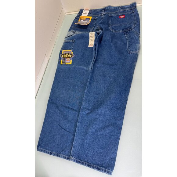 Vintage Dickies Carpenter Jeans Mens 36X34 Double Knee Y2K Dead Stock New Skater - Picture 1 of 12
